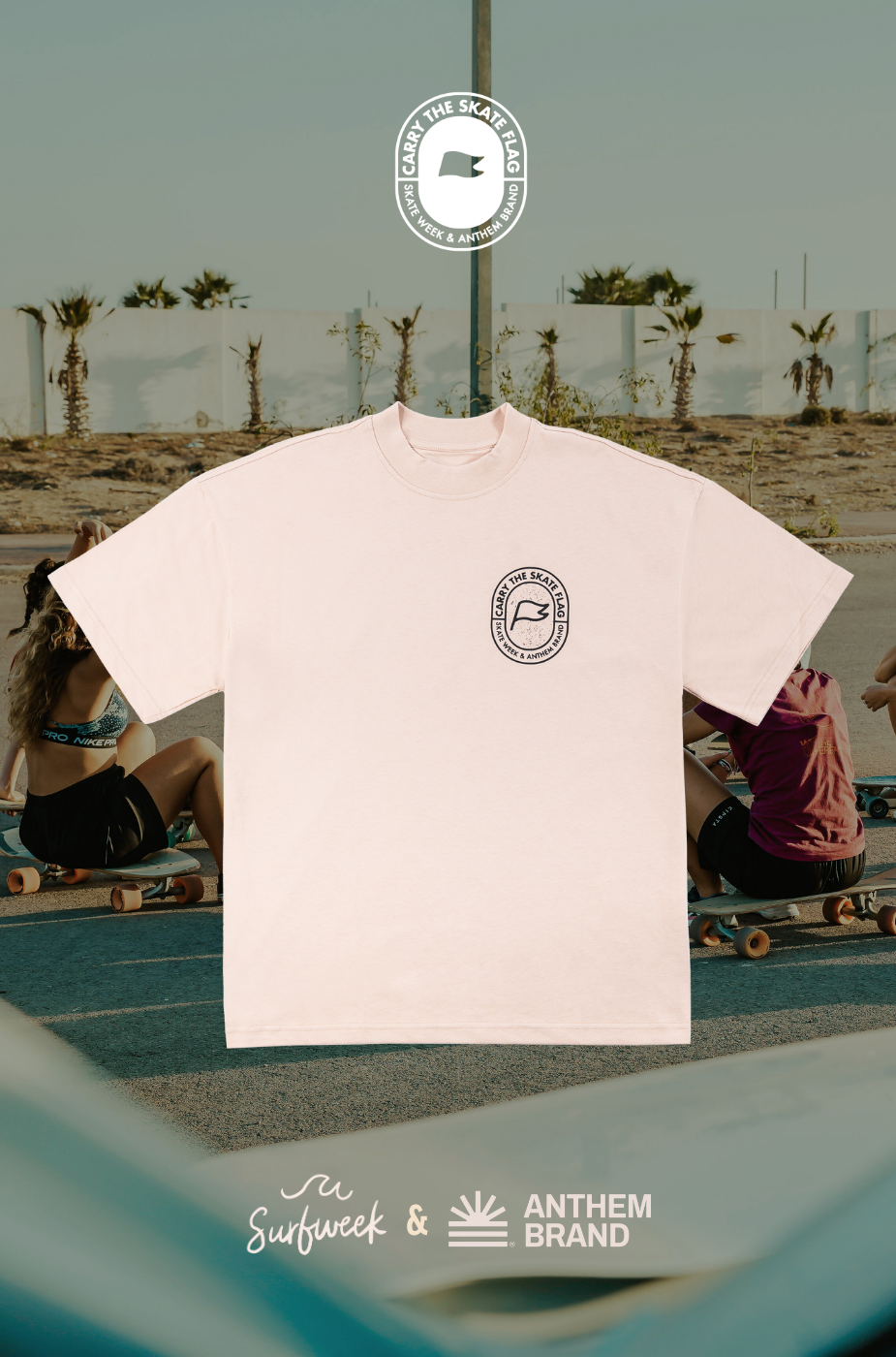 Skate Heavy Tee in Ivory | AnthemBrand&SkateWeek
