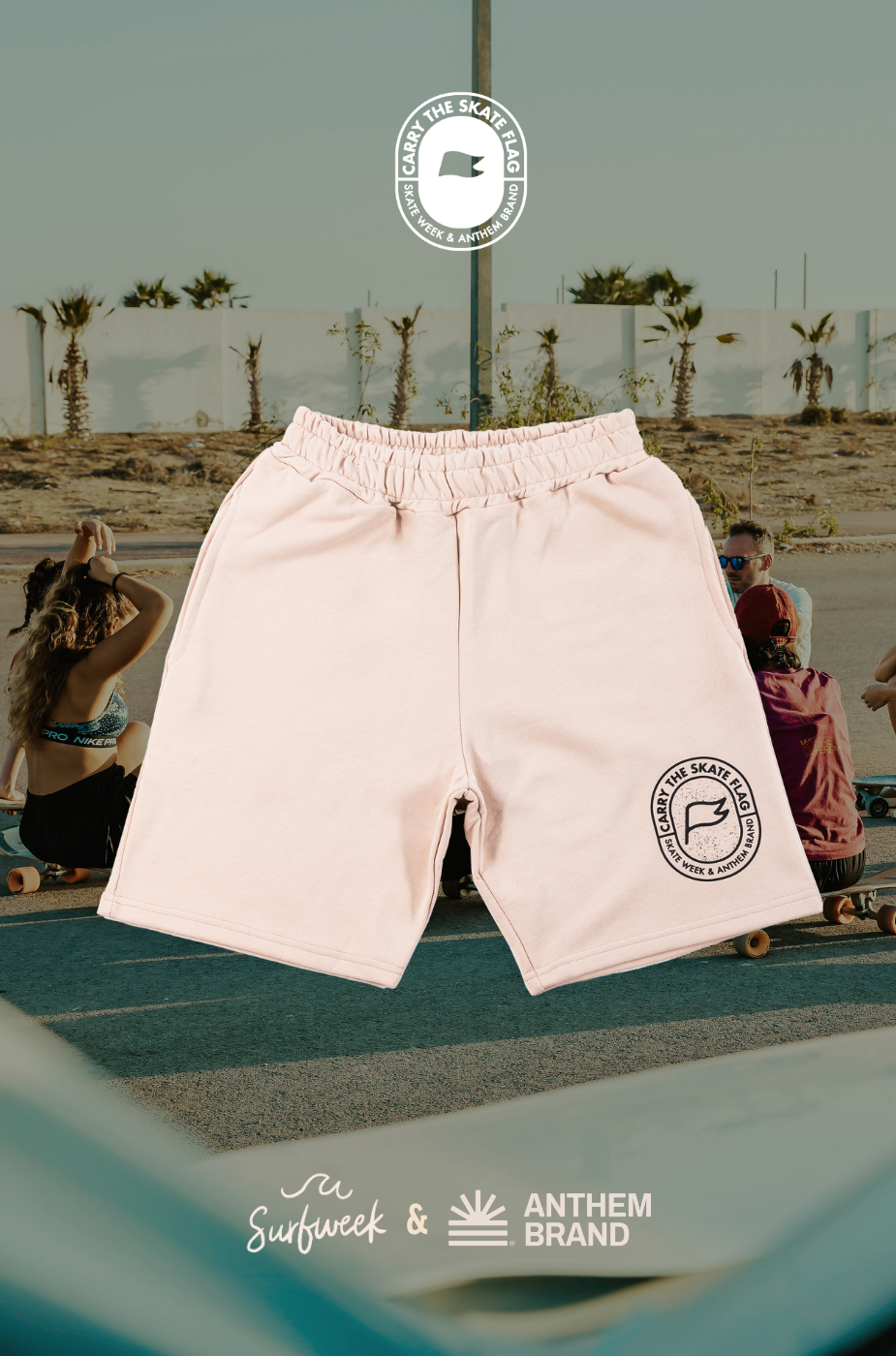 Skate Short in Ivory | AnthemBrand&SurfWeek