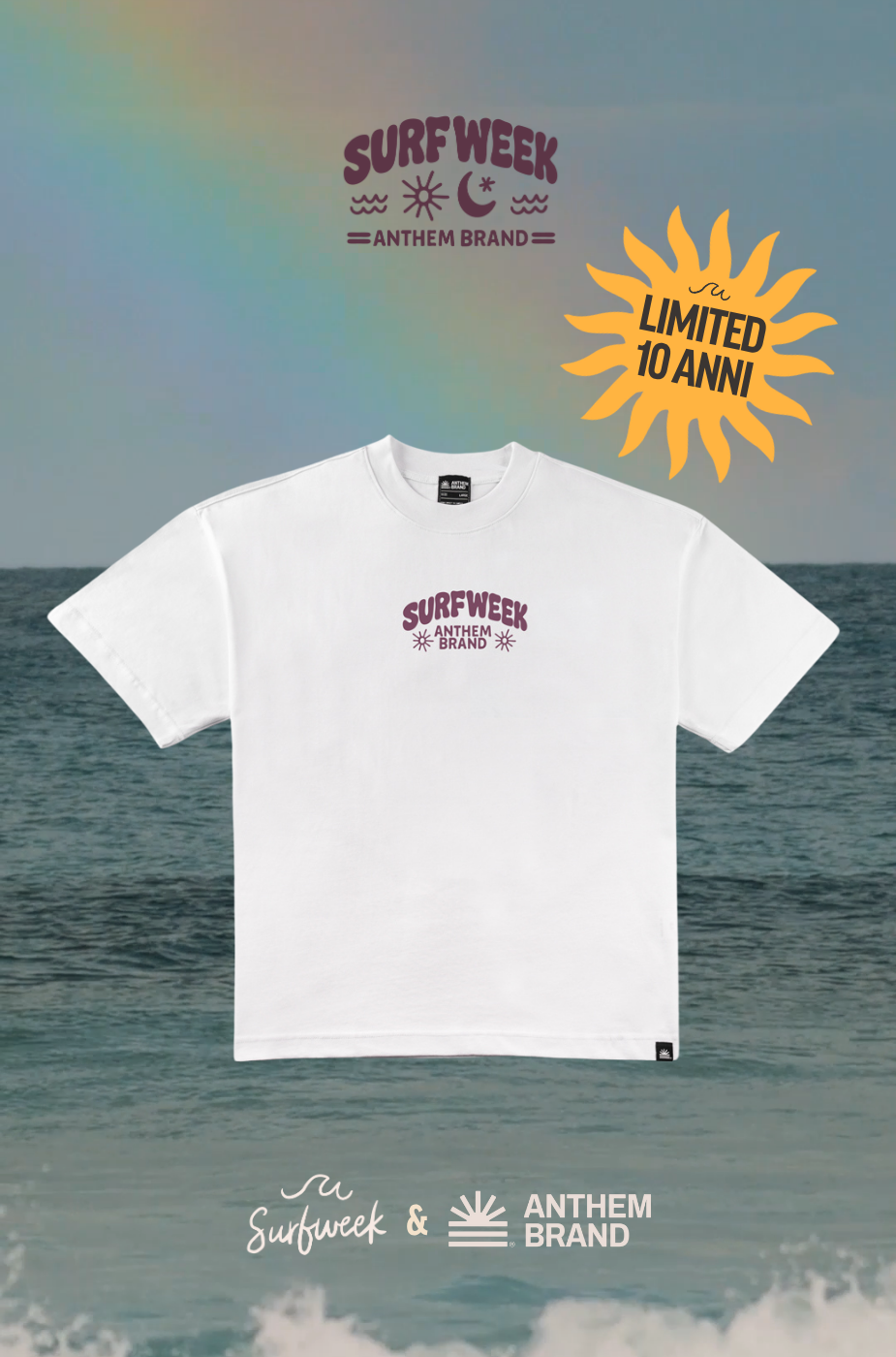 Ten Years Heavy Tee |10 Anni di SurfWeek| AnthemBrand&SurfWeek