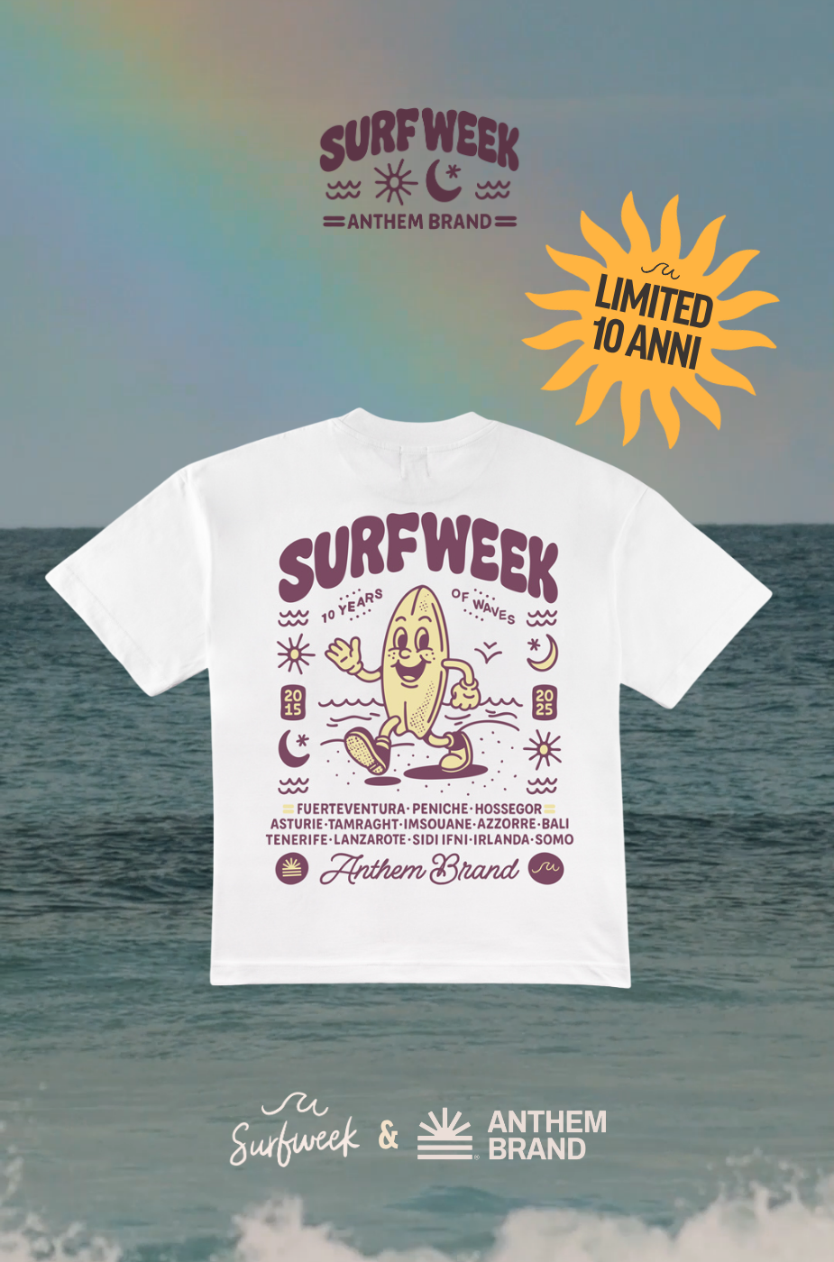 Ten Years Heavy Tee |10 Anni di SurfWeek| AnthemBrand&SurfWeek
