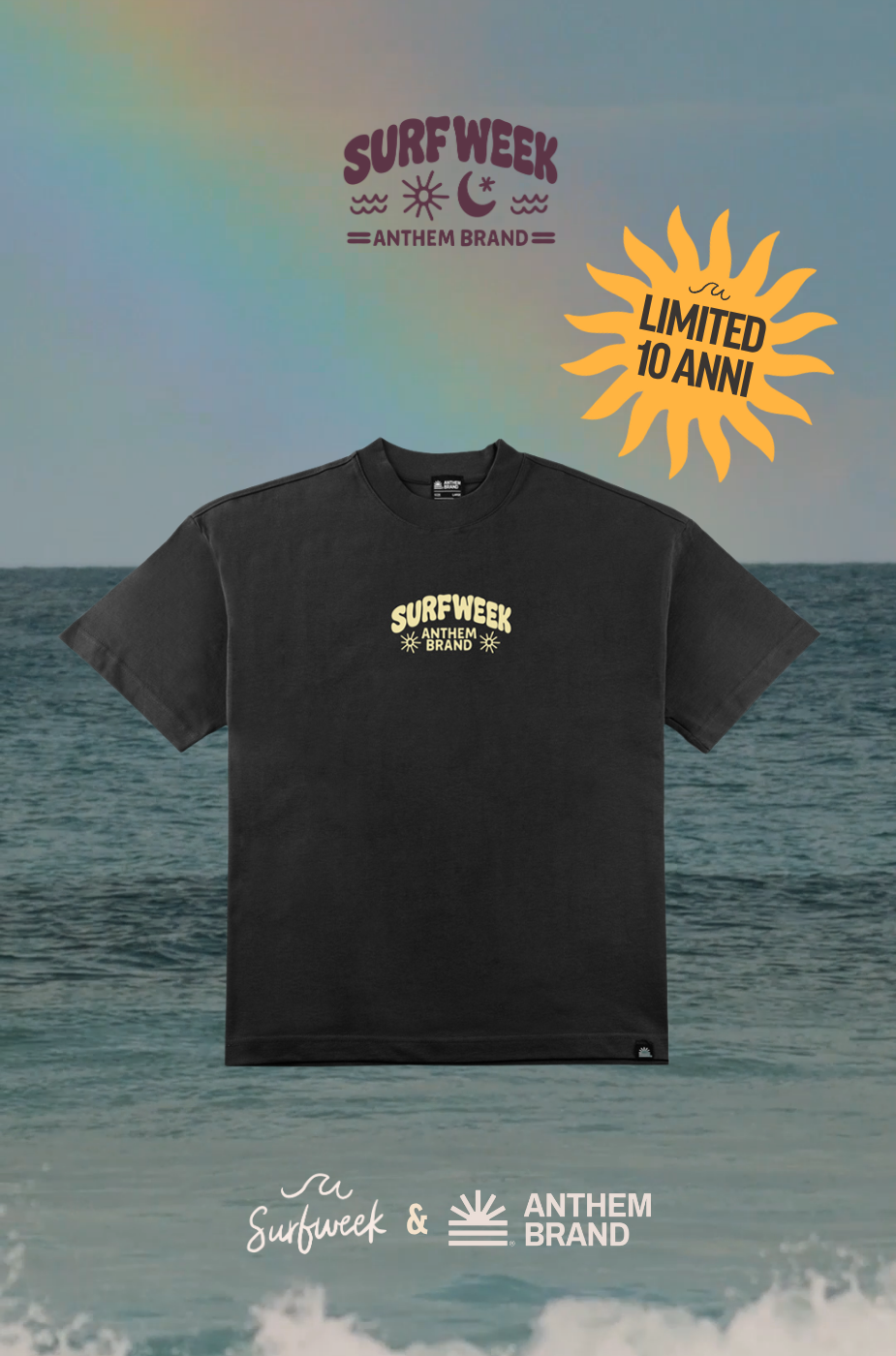 Ten Years Heavy Tee |10 Anni di SurfWeek| AnthemBrand&SurfWeek