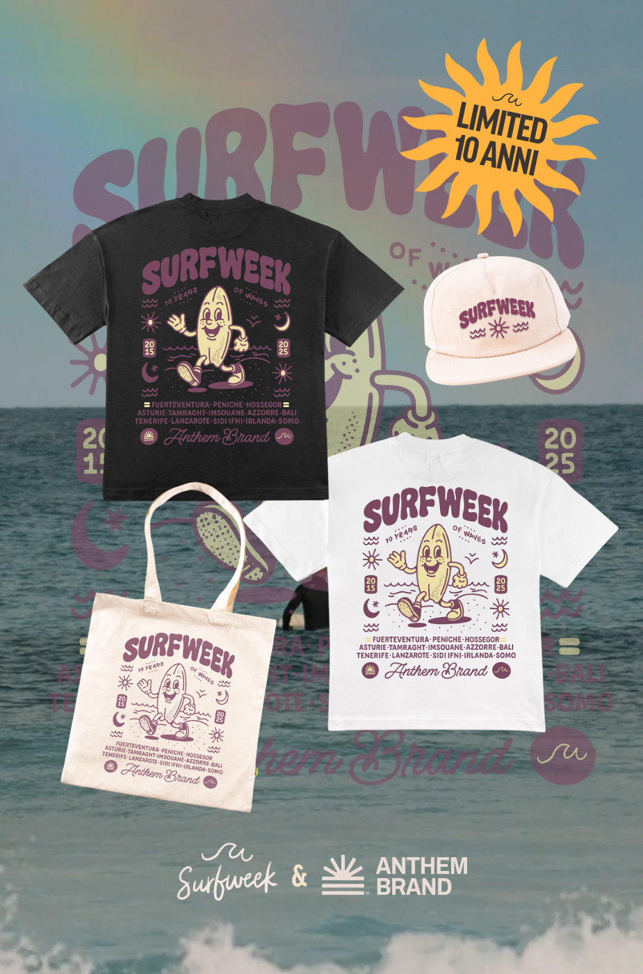 Ten Years Heavy Tee |10 Anni di SurfWeek| AnthemBrand&SurfWeek