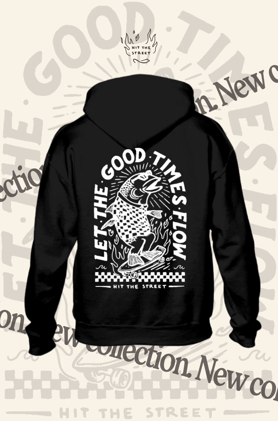Felpa FISH – Let the Good Times Flow