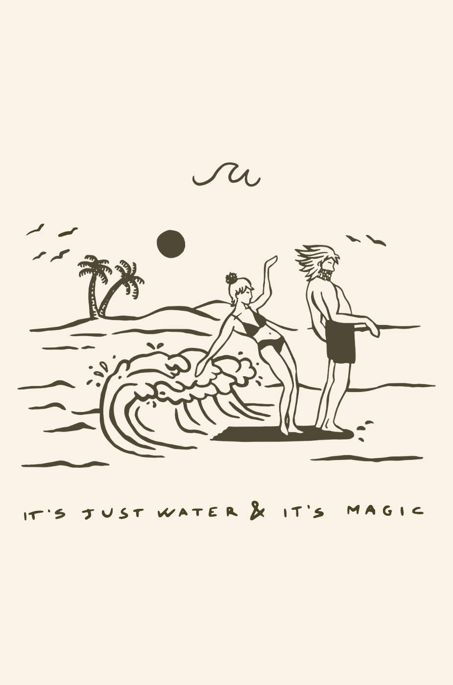 Felpa Girocollo JUST WATER – It’s Magic