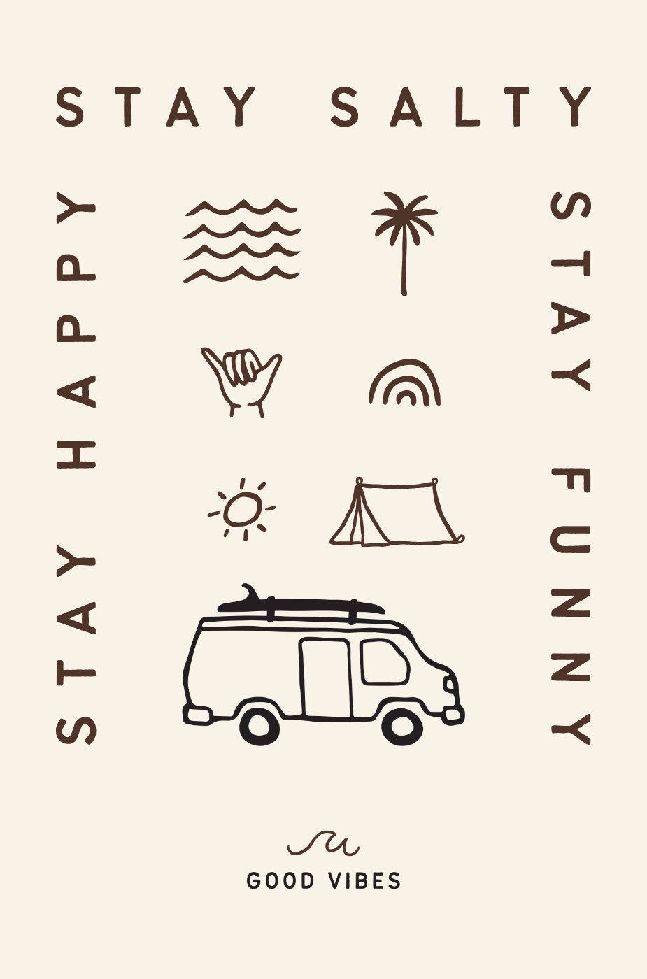 T-shirt STAY SALTY