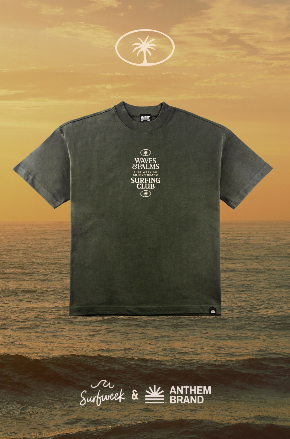Waves Heavy Tee – 2025 Edition | AnthemBrand&SurfWeek