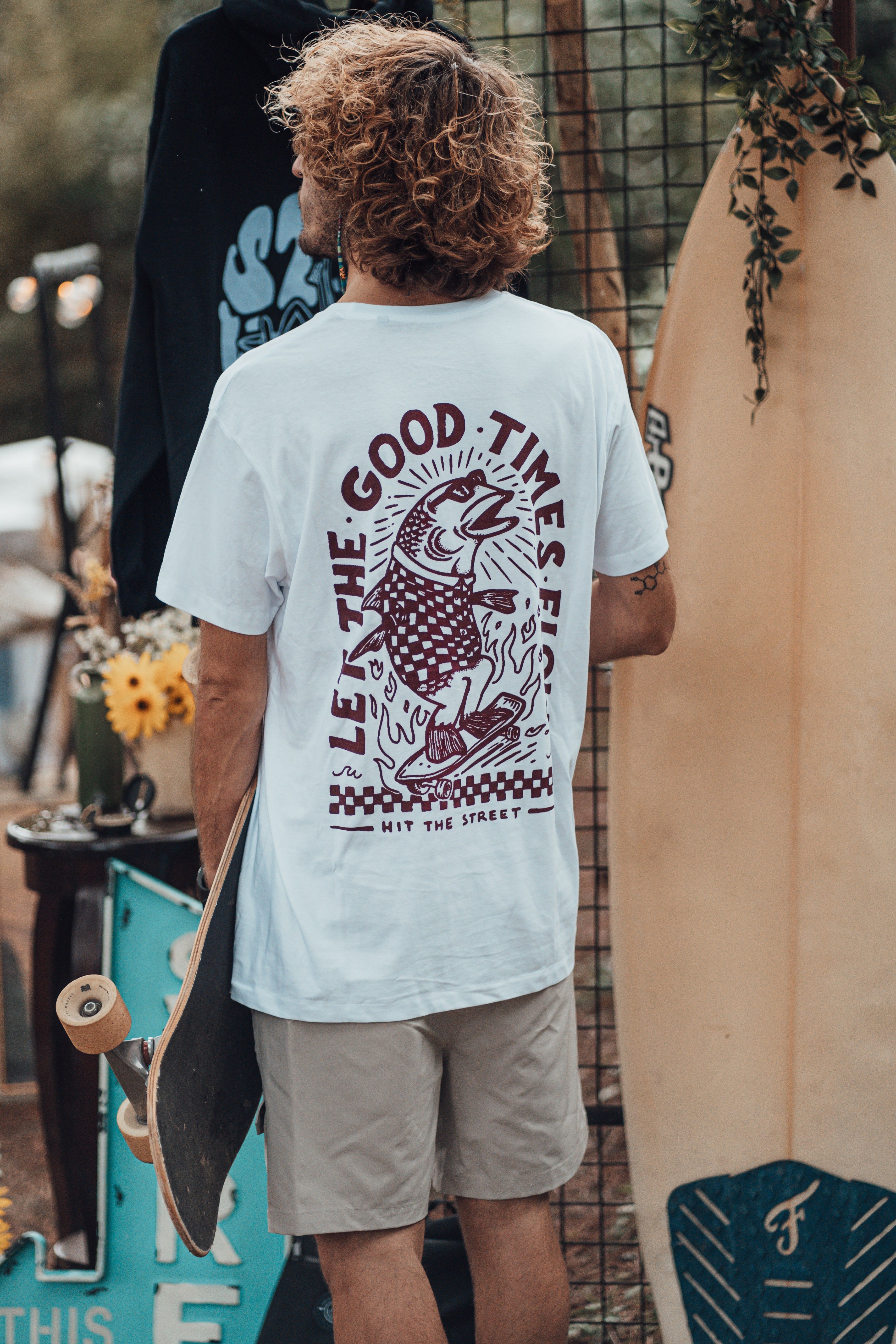 T-shirt FISH – Let the Good Times Flow