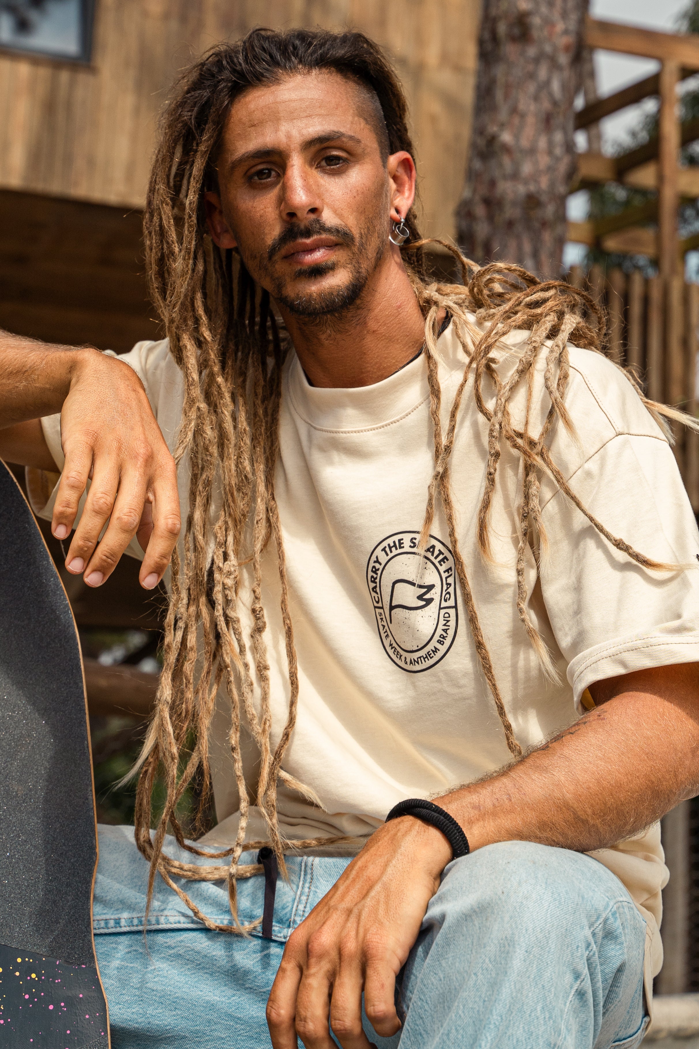 Skate Heavy Tee in Ivory | AnthemBrand&SkateWeek