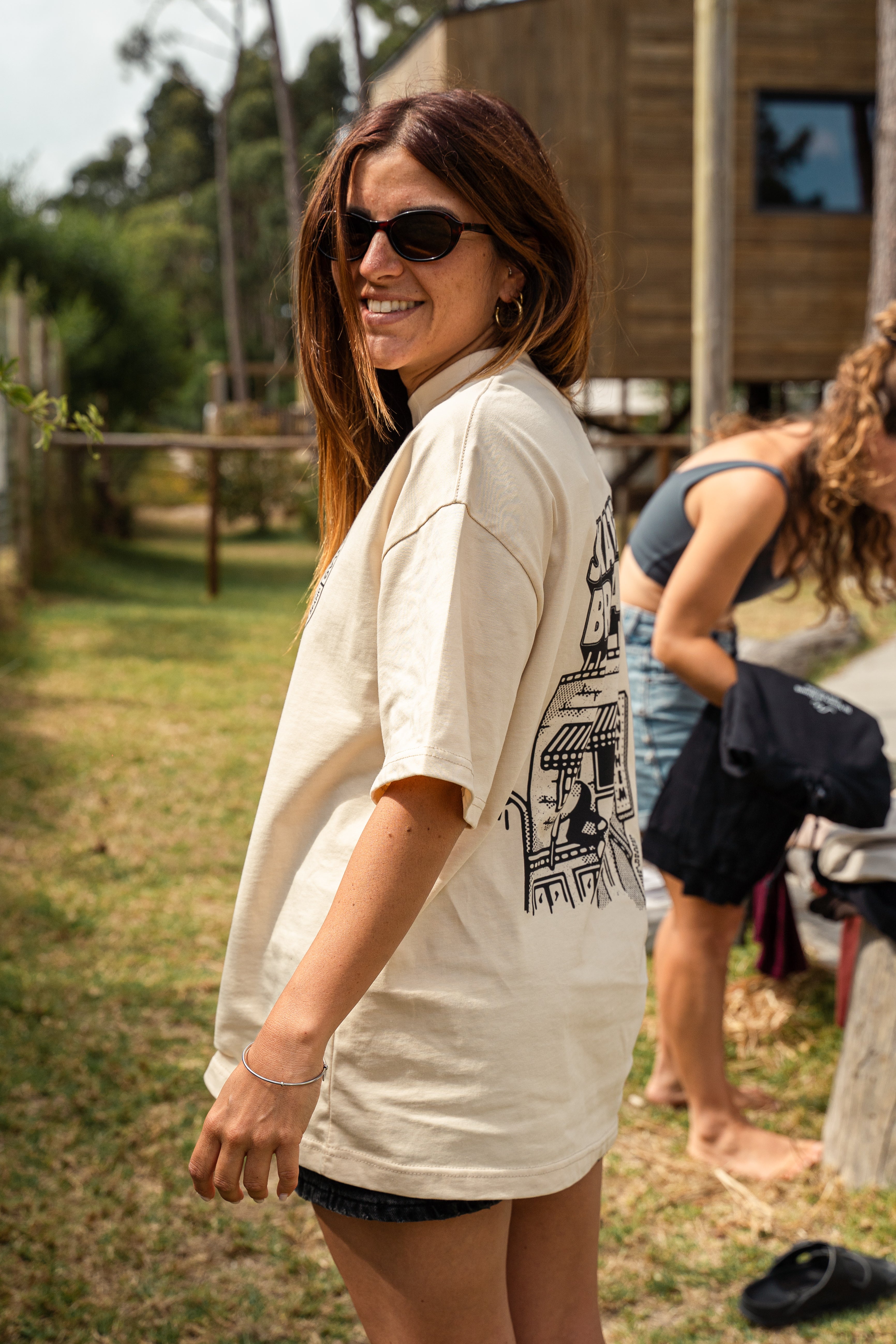 Skate Heavy Tee in Ivory | AnthemBrand&SkateWeek