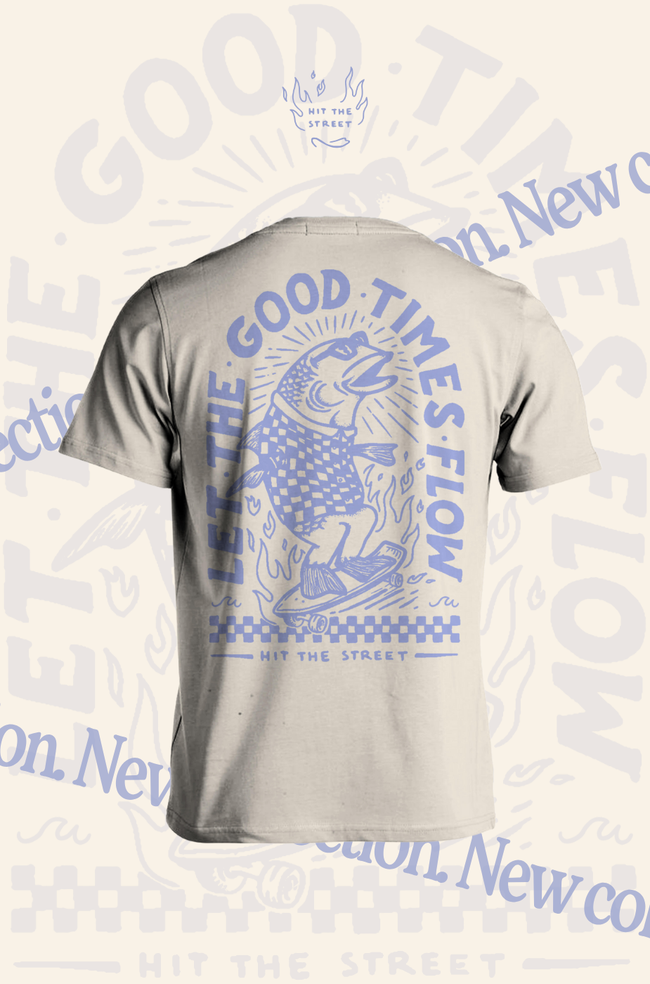 T-shirt FISH – Let the Good Times Flow