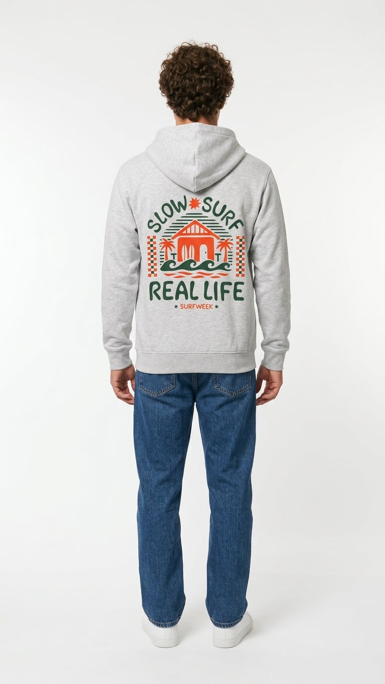 Felpa SLOW SURF REAL LIFE – SS26