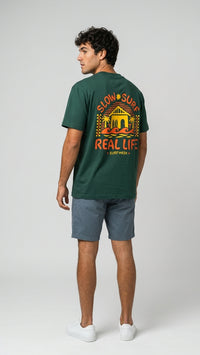 T-shirt SLOW SURF REAL LIFE – SS26