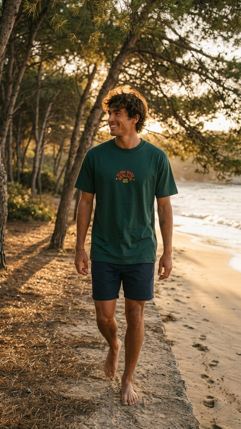 T-shirt SLOW SURF REAL LIFE – SS26